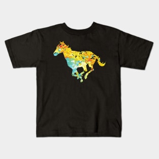 Cool horse horses colorful animal TShirt Kids T-Shirt